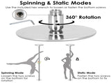 Stripper Dance Pole 45mm Spinning Static Dancing Pole with 88-108.1in Adjustable Height 551LBS 97088499