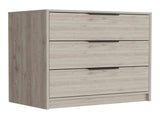 Dresser 27"H, 3 Drawers Dresser, Superior Top, Light Gray B097132976