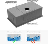 ZUN 32" L X 18" W Undermount Kitchen Sink With Sink Grid W122543645