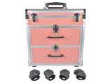 Portable 3-Tier Rolling Makeup Case with Universal Wheels for Makeup, Nail Art, Hair Styling Tools 54163792