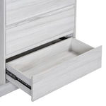 ZUN Wardrobe with 4 Drawers and 3 Shelves,White N820P196888K