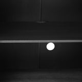 TREXM Farmhouse Sideboard Cabinet with Storage, Wood Buffet Cabinet with Glass Doors and Adjustable N715P264923B