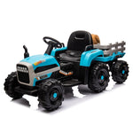 ZUN Ride on Tractor2.0 with Trailer,24V Battery Powered Electric Tractor Toy, 200w*2motor W1396P193868