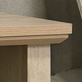 Elara 22"W Light Oak Finish 2-Drawer Nightstand Bedside Table with USB Charging Ports B061P360309