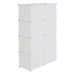 ZUN 7-Tier Portable 28 Pair Shoe Rack Organizer 14 Grids Tower Shelf Storage Cabinet Stand Expandable 41413335