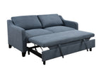 ZUN 69"3 in 1 Convertible Queen Sleeper Sofa Bed, Modern Fabric Loveseat Futon Sofa Couch w/Pullout Bed, W1417132013