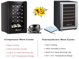 American Standard JC-53 AC 115V /60Hz 18Bottle/1.8Cu.Ft/52L/ Compressor Wine Cabinet Black 07940090
