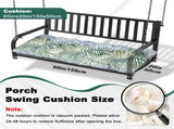 Outdoor Bench Cushion, 60 20 4 Inch, Tufted Waterproof Swing Cushion with Ties, for Patio Bench 67399417