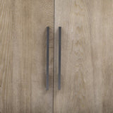 U-Style Storage Cabinet Sideboard Wooden Cabinet with 2 Metal handles and 2 Doors for Hallway, N711P241278A