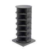 ZUN Grey 360 Rotating shoe cabinet 6 layers 73297125