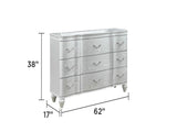 Landmark Traditional Style 9-Drawer Dresser With metal drawer pulls Made with Wood in G150109014