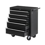 ZUN 5-Drawer Rolling Tool Chest w/Lock & Key, Tool Storage Cabinet with Wheels, Top Cushion & Drawer W2660P217921