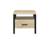 Yawan Oak & Black Finish Accent Table B2726P287569
