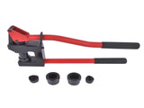 Red Manual Knockout Hole Punch Driver Kits Lever Sheet Metal Stud Punch with Dies for Pipe Sizes 49253476
