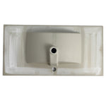 ZUN 36 Inch Bathroom Ceramic Sink Basin, White W1550P168220