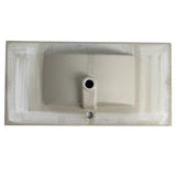 ZUN 36 Inch Bathroom Ceramic Sink Basin, White W1550P168220