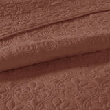 3 Piece Reversible Quilt Set Clay Red King/Cal King B035P266676
