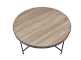 Bage Weathered Gray Oak & Metal Finish Coffee Table B2726P281462