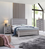 1pc Contemporary Five Drawers Chest Gray Driftwood Finish Rustic Finish Bedroom Wooden Furniture B011P234752