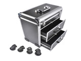 Portable 3-Tier Rolling Makeup Case with Universal Wheels for Makeup, Nail Art, Hair Styling Tools 10952522