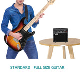 GST Stylish Electric Guitar Kit with Black Pickguard Sunset Color 87074355