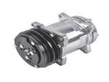 12V Air Condition Compressor w/Clutch Replacement for Sanden 508 2-Groove V-Belt Pulley HC5001C 74540464