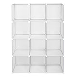 ZUN Cube Storage 12-Cube Book Shelf Storage Shelves Closet Organizer Shelf Cubes Organizer Bookcase 02284857