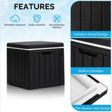 10 Gallon Cooler Side Table, Portable Ice Chest with Built-in Handle, Multifunctional Ice Cooler 42415193