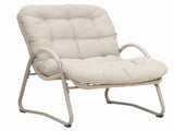 Outdoor Iron Framed Wicker 3-Piece Patio Set ,Accent Chair with small tabl, Comfy Reading Chair Set, W3990P462696