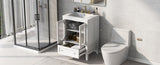 24" Bathroom Vanity with Sink, Bathroom Vanity Cabinet with One Drawer and Doors, Adjustable Shelf, N725P170590K