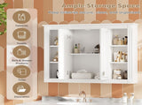 36'' x 28'' Medicine Cabinet, Wall Mounted Bathroom Storage Cabinet, with 1 Adjustable Shelf, N710P358584K