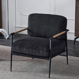 Leisure chair lounge chair velvet Black color W1805106270