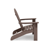 Brown Adirondack Chair Premium HDPE Poly Lumber for Pool, Patio, and Garden Elegance B195P198781