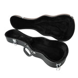 23" Concert Python Pattern Leather Ukulele Case Black 19272684