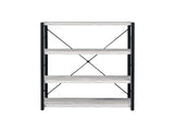 Jurgen Antique White & Black Finish Bookshelf B2726P287312