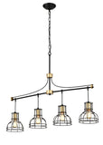 Dining Room Light Fixture/Chandelier Over Table, 40-Inch Hanging for Farmhouse Linear W1592P233442