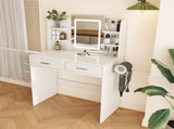 LED Mirror Vanity Dressing Table with Lights for Women & Girls - 3-Color Adjustable Light Strips, 2 99016202