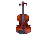 GV201 4/4 Classic Solid Wood Violin Case Bow Violin Strings Rosin Shoulder 23481040