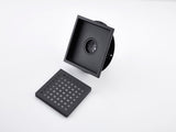 6 Inch Square Shower Drain with Removable Square Patterned Grate, 304 Stainless Steel with Flange 04421908