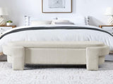 Linen Fabric Upholstered Bench with Large Storage Space for the Living Room, Entryway and W48790040