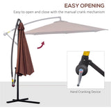 ZUN Outdoor beach umbrella/Patio Offset Umbrella （Prohibited by WalMart） 62086373