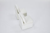 Linen Upholstered Armless Dining Chair with Casters and Storage space-set of 2,IVORY W2069P288875