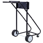 ZUN Outboard Boat Motor Stand, Engine Carrier Cart Dolly for Storage, 315lbs Weight Capacity, w/Wheels W46565411