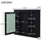 ZUN 30'' x 28'' Medicine Cabinet, Wall Mounted Bathroom Storage Cabinet, Modern Bathroom Wall Cabinet N710P192495B