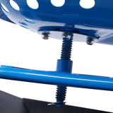 Rolling Garden Scooter Garden Cart Seat with Wheels and Tool Tray, 360 Swivel Seat,Blue W46542629