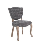 ZUN KD TUFTED CHAIR 61624.00GRYRUB