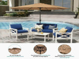 10 ft Outdoor Patio Umbrella with Solar LED Lights, WeatherResistant Camping & Yard Umbrella with 43293341