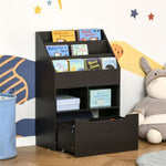 ZUN Kids Shelf Book/Storage Cabinet-Brown 20822809