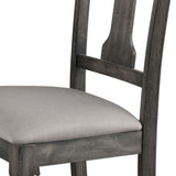 Tan and Weathered Grey Open Back Side Chairs B062P182723
