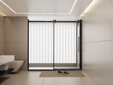 60.in W x 72.in H Frameless Shower Single Sliding, 1/4 inch Thick Clear Tempered Glass Shower W3048P278317